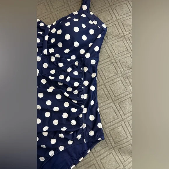 TemptMe One Piece Swimsuit Women Vintage Swimwear Tummy Control Slimming  XXL - Picture 7 of 13